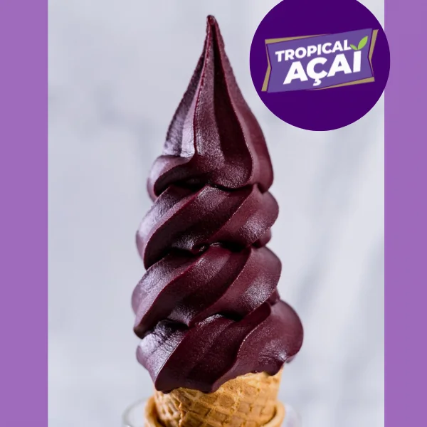 Premium Acai sorbet soft serve