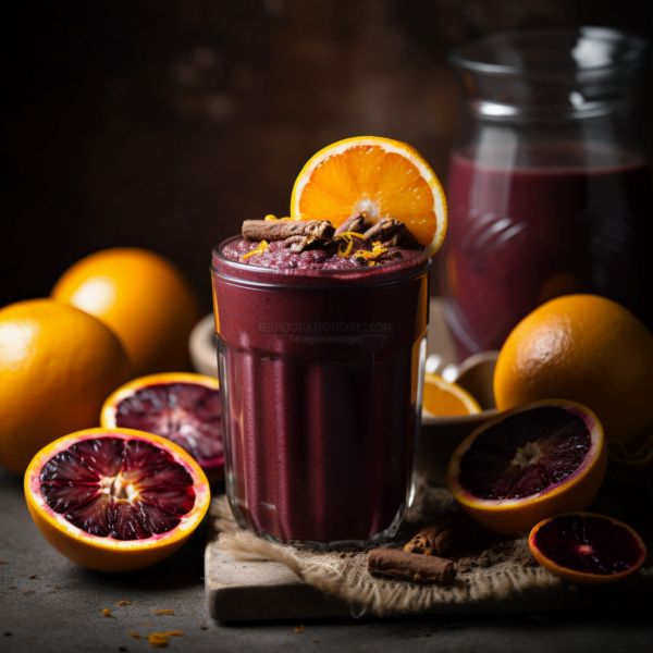 Refreshing Liquid Acai pulp Citrus Smoothie